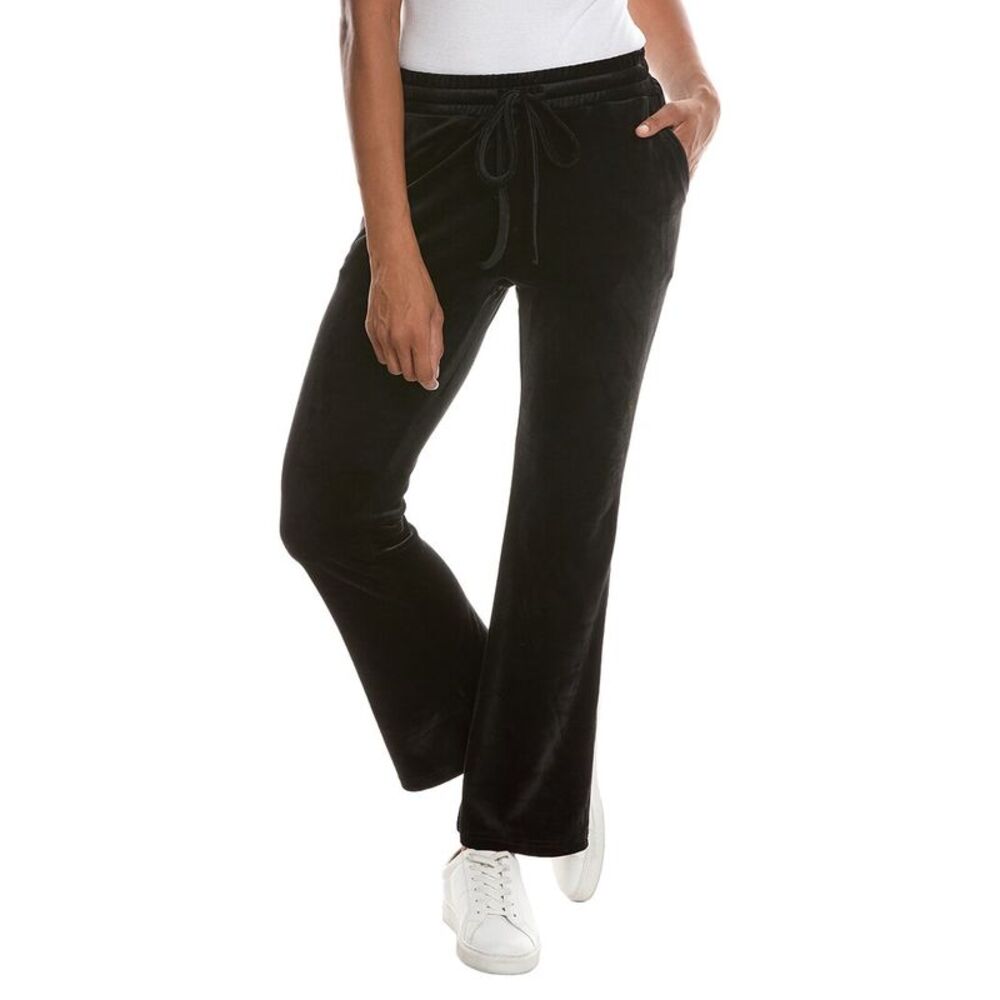 Knit Riot Womens  Classic Velour Pant, Black